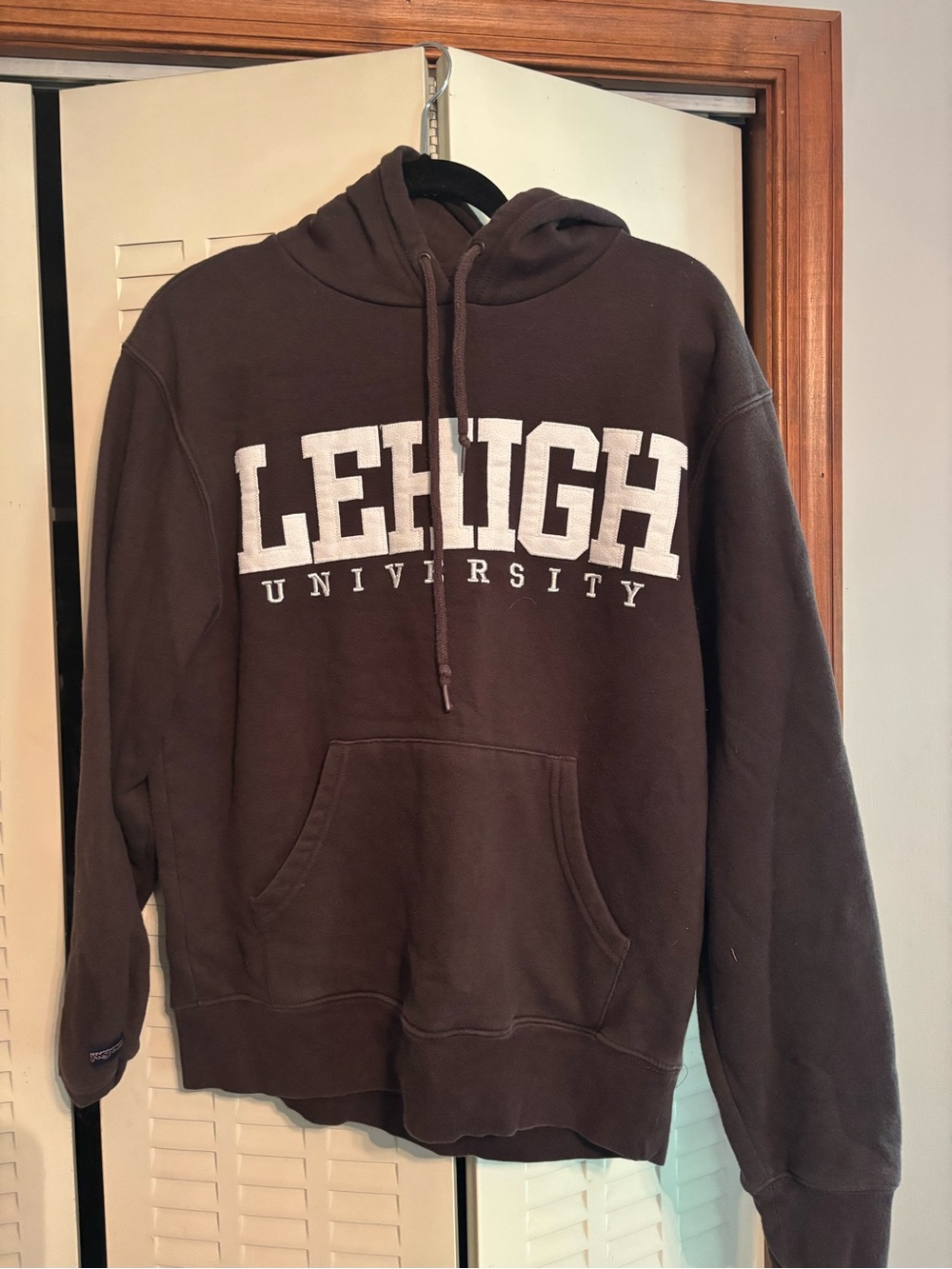 Jansport Brown Lehigh University Pullover Hoodie with White Lettering